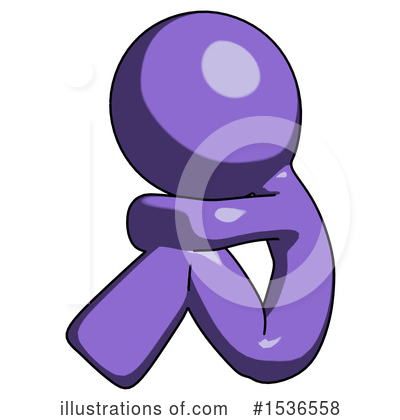 Royalty-Free (RF) Purple Design Mascot Clipart Illustration by Leo Blanchette - Stock Sample #1536558
