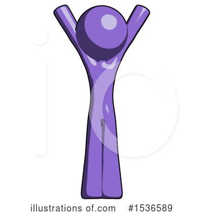 Royalty-Free (RF) Purple Design Mascot Clipart Illustration by Leo Blanchette - Stock Sample #1536589