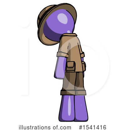 Royalty-Free (RF) Purple Design Mascot Clipart Illustration by Leo Blanchette - Stock Sample #1541416