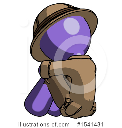 Royalty-Free (RF) Purple Design Mascot Clipart Illustration by Leo Blanchette - Stock Sample #1541431