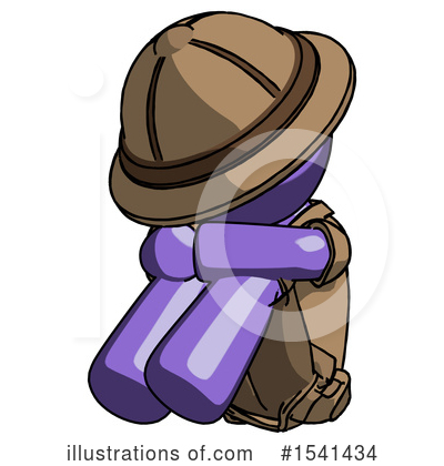 Royalty-Free (RF) Purple Design Mascot Clipart Illustration by Leo Blanchette - Stock Sample #1541434