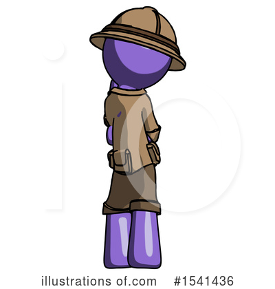 Royalty-Free (RF) Purple Design Mascot Clipart Illustration by Leo Blanchette - Stock Sample #1541436