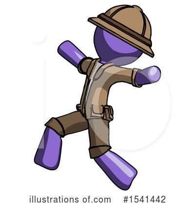 Royalty-Free (RF) Purple Design Mascot Clipart Illustration by Leo Blanchette - Stock Sample #1541442
