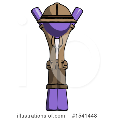 Royalty-Free (RF) Purple Design Mascot Clipart Illustration by Leo Blanchette - Stock Sample #1541448