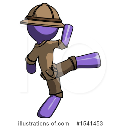 Royalty-Free (RF) Purple Design Mascot Clipart Illustration by Leo Blanchette - Stock Sample #1541453