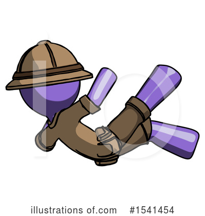 Royalty-Free (RF) Purple Design Mascot Clipart Illustration by Leo Blanchette - Stock Sample #1541454