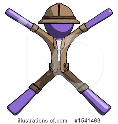 Royalty-Free (RF) Purple Design Mascot Clipart Illustration by Leo Blanchette - Stock Sample #1541463