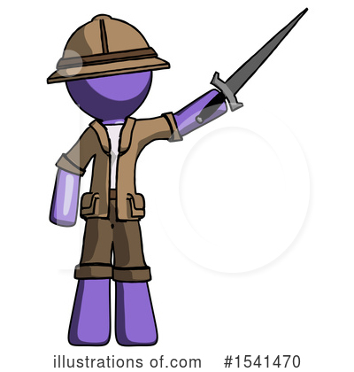Royalty-Free (RF) Purple Design Mascot Clipart Illustration by Leo Blanchette - Stock Sample #1541470