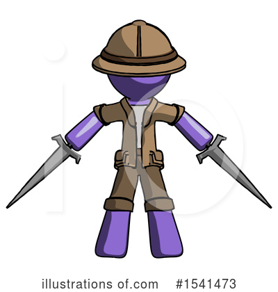 Royalty-Free (RF) Purple Design Mascot Clipart Illustration by Leo Blanchette - Stock Sample #1541473