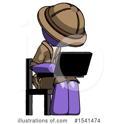 Royalty-Free (RF) Purple Design Mascot Clipart Illustration by Leo Blanchette - Stock Sample #1541474