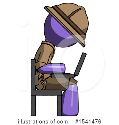 Royalty-Free (RF) Purple Design Mascot Clipart Illustration by Leo Blanchette - Stock Sample #1541476