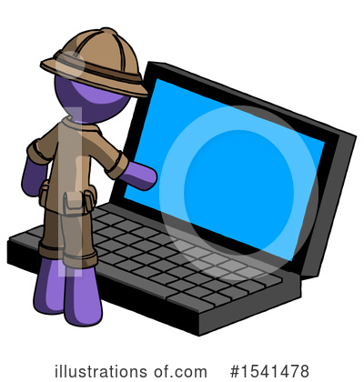 Royalty-Free (RF) Purple Design Mascot Clipart Illustration by Leo Blanchette - Stock Sample #1541478