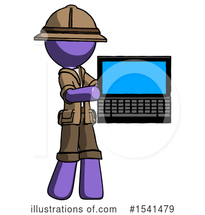Royalty-Free (RF) Purple Design Mascot Clipart Illustration by Leo Blanchette - Stock Sample #1541479