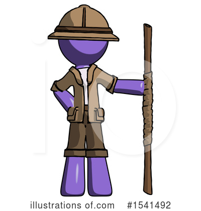 Royalty-Free (RF) Purple Design Mascot Clipart Illustration by Leo Blanchette - Stock Sample #1541492