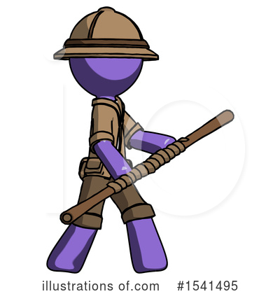 Royalty-Free (RF) Purple Design Mascot Clipart Illustration by Leo Blanchette - Stock Sample #1541495