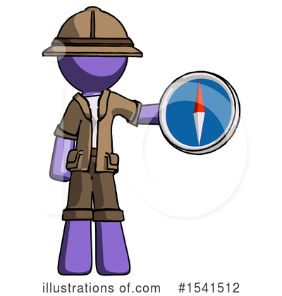 Royalty-Free (RF) Purple Design Mascot Clipart Illustration by Leo Blanchette - Stock Sample #1541512