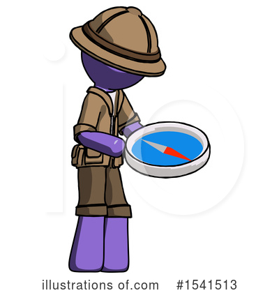 Royalty-Free (RF) Purple Design Mascot Clipart Illustration by Leo Blanchette - Stock Sample #1541513