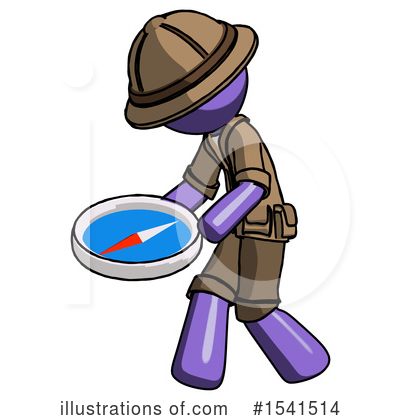 Royalty-Free (RF) Purple Design Mascot Clipart Illustration by Leo Blanchette - Stock Sample #1541514