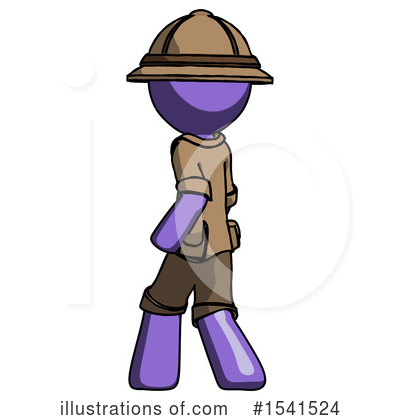 Royalty-Free (RF) Purple Design Mascot Clipart Illustration by Leo Blanchette - Stock Sample #1541524