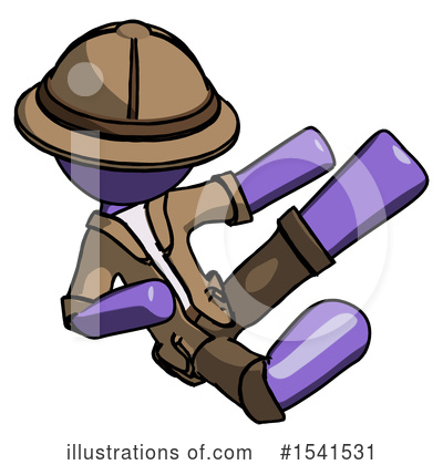 Royalty-Free (RF) Purple Design Mascot Clipart Illustration by Leo Blanchette - Stock Sample #1541531