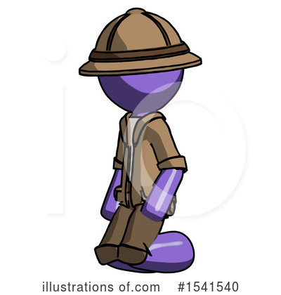 Royalty-Free (RF) Purple Design Mascot Clipart Illustration by Leo Blanchette - Stock Sample #1541540
