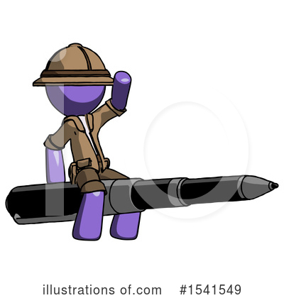 Royalty-Free (RF) Purple Design Mascot Clipart Illustration by Leo Blanchette - Stock Sample #1541549