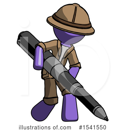 Royalty-Free (RF) Purple Design Mascot Clipart Illustration by Leo Blanchette - Stock Sample #1541550