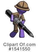 Purple Design Mascot Clipart #1541550 by Leo Blanchette