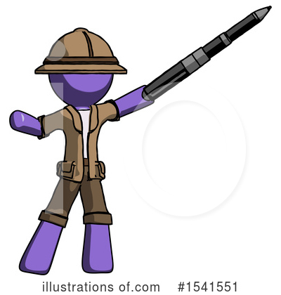 Royalty-Free (RF) Purple Design Mascot Clipart Illustration by Leo Blanchette - Stock Sample #1541551