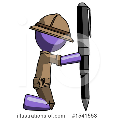 Royalty-Free (RF) Purple Design Mascot Clipart Illustration by Leo Blanchette - Stock Sample #1541553