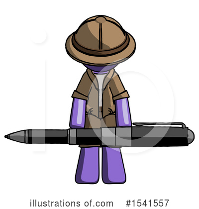 Royalty-Free (RF) Purple Design Mascot Clipart Illustration by Leo Blanchette - Stock Sample #1541557