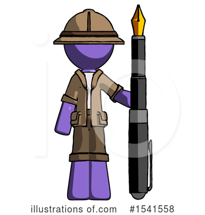 Royalty-Free (RF) Purple Design Mascot Clipart Illustration by Leo Blanchette - Stock Sample #1541558
