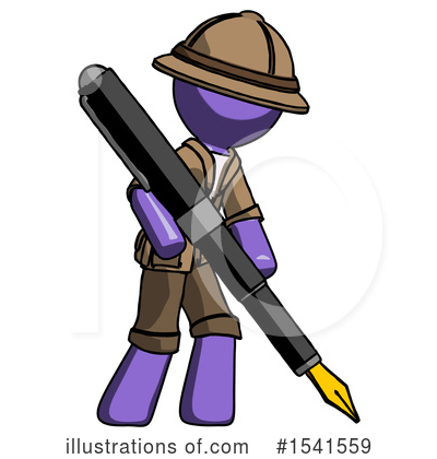 Royalty-Free (RF) Purple Design Mascot Clipart Illustration by Leo Blanchette - Stock Sample #1541559