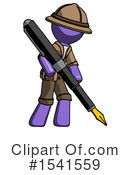 Purple Design Mascot Clipart #1541559 by Leo Blanchette