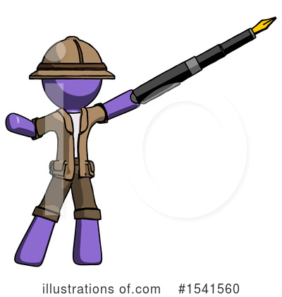 Royalty-Free (RF) Purple Design Mascot Clipart Illustration by Leo Blanchette - Stock Sample #1541560