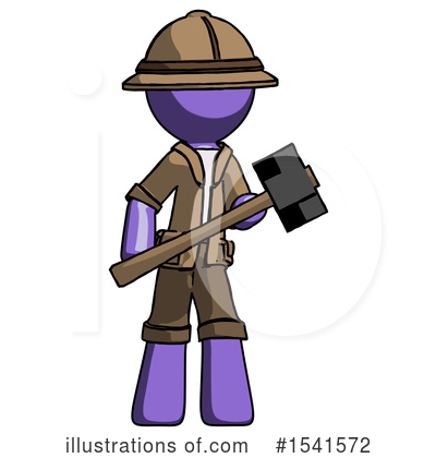 Royalty-Free (RF) Purple Design Mascot Clipart Illustration by Leo Blanchette - Stock Sample #1541572