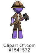 Purple Design Mascot Clipart #1541572 by Leo Blanchette