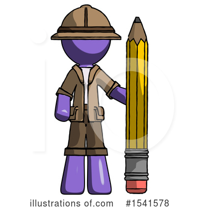 Royalty-Free (RF) Purple Design Mascot Clipart Illustration by Leo Blanchette - Stock Sample #1541578