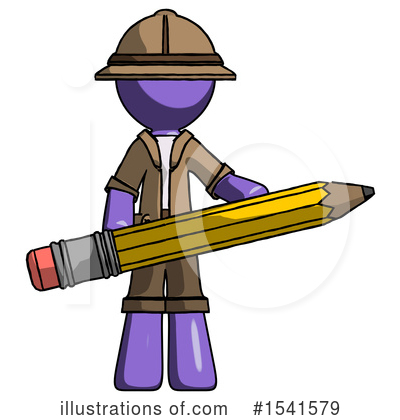 Royalty-Free (RF) Purple Design Mascot Clipart Illustration by Leo Blanchette - Stock Sample #1541579