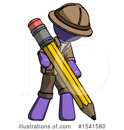 Royalty-Free (RF) Purple Design Mascot Clipart Illustration by Leo Blanchette - Stock Sample #1541580