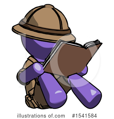 Royalty-Free (RF) Purple Design Mascot Clipart Illustration by Leo Blanchette - Stock Sample #1541584