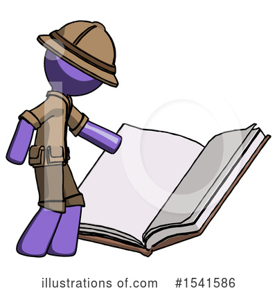 Royalty-Free (RF) Purple Design Mascot Clipart Illustration by Leo Blanchette - Stock Sample #1541586