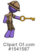 Purple Design Mascot Clipart #1541587 by Leo Blanchette