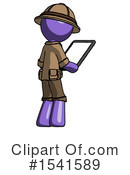 Purple Design Mascot Clipart #1541589 by Leo Blanchette