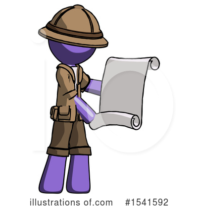 Royalty-Free (RF) Purple Design Mascot Clipart Illustration by Leo Blanchette - Stock Sample #1541592