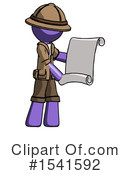 Purple Design Mascot Clipart #1541592 by Leo Blanchette