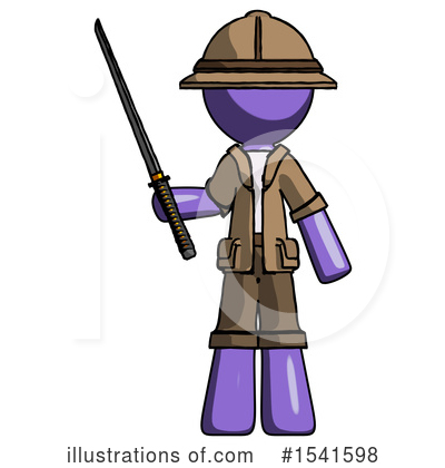 Royalty-Free (RF) Purple Design Mascot Clipart Illustration by Leo Blanchette - Stock Sample #1541598