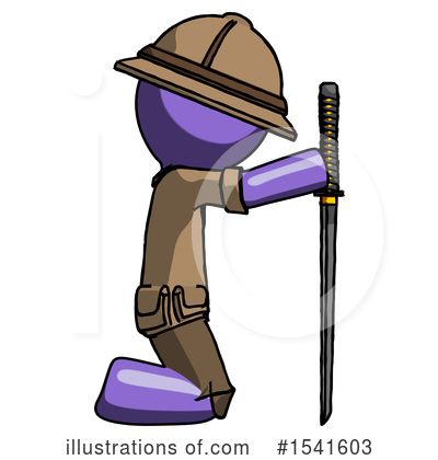Royalty-Free (RF) Purple Design Mascot Clipart Illustration by Leo Blanchette - Stock Sample #1541603