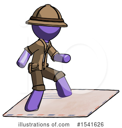 Royalty-Free (RF) Purple Design Mascot Clipart Illustration by Leo Blanchette - Stock Sample #1541626