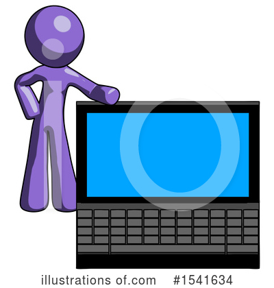 Royalty-Free (RF) Purple Design Mascot Clipart Illustration by Leo Blanchette - Stock Sample #1541634